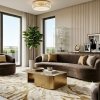 Plafon szklany złoty okrągły 40cm glamour designerski elegancki nowoczesny ST-D8801C-R40-MAGIA Step Into Design